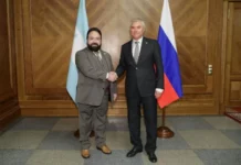 Luis Redondo se reúne con el presidente de la Duma Estatal de Rusia