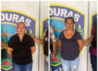 La Policía Nacional detiene a dos féminas por tentativa de asesinato en la aldea Pacayas, Francisco Morazán