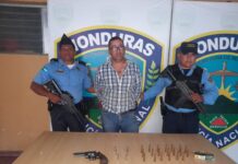 Capturan a sujeto por el delito de tenencia ilegal de arma de fuego y munición de uso prohibido, en la Villa de San Francisco