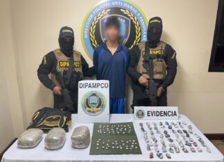Capturan a supuesto pandillero de la 18 vinculado a la distribución de droga en la Colonia Betania de la capital
