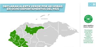 Declaran alerta verde en 8 departamentos por el desplazamiento de una onda tropical
