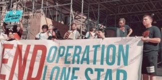 Manifestantes exigen en la frontera de Texas el fin de medidas antiinmigrantes de Abbott