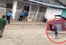 Un grupo de personas en estado de ebriedad agreden a policías en San Pedro de Tutule