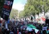 Cientos de manifestantes desafían al Gobierno británico y ondean la bandera palestina por las calles de Londres