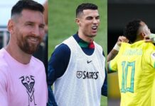 Cristiano Ronaldo, Messi y Neymar, los tres futbolistas mejor pagados del mundo en 2023