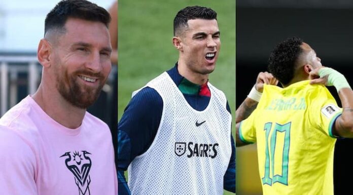 Cristiano Ronaldo, Messi y Neymar, los tres futbolistas mejor pagados del mundo en 2023