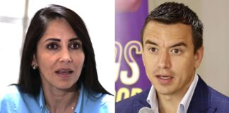 La candidata vicepresidencial de Noboa, segura del triunfo en Ecuador, pide cuidar el voto