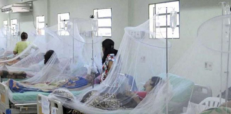 Sala pediátrica del Hospital Escuela colapsada por dengue