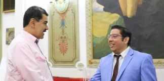 Ministro de Energía, Erick Tejeda se reúne con el presidente de Venezuela, para revisar temas de cooperación conjunta