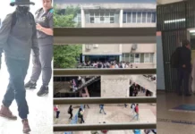 Grupo de individuos encapuchados y armados sacan violentamente de las aulas a estudiantes de la UNAH