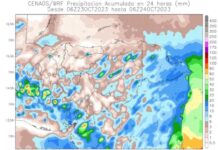 Sistema de baja presión ingresaría al país este martes