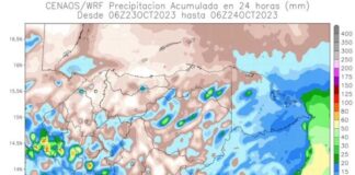Sistema de baja presión ingresaría al país este martes