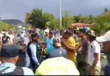 Pobladores de la comunidad El Antigual, en Bonito Oriental, realizan protesta por falta de energía eléctrica