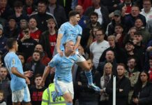 0-3. Haaland se lleva el derbi de Mánchester