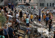 Suben a más de 1.400 los muertos en Gaza y más de 1.300 en Israel