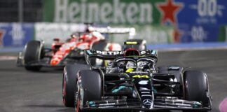 Sergio Pérez y Lewis Hamilton fuera de la lucha por la pole en el Gran Premio de Las Vegas