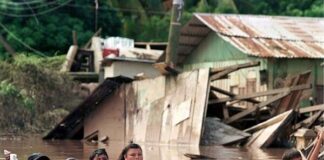 Tegucigalpa recuerda, entre lluvias, los daños del huracán Mitch en 1998