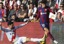 El Rayo Vallecano frena otra vez al Barcelona en Vallecas y empatan 1-1