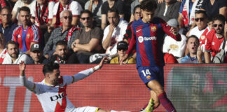 El Rayo Vallecano frena otra vez al Barcelona en Vallecas y empatan 1-1