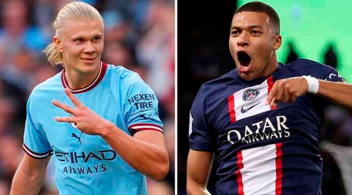 Erling Haaland y Kylian Mbappé, tras la estela de Messi y Cristiano