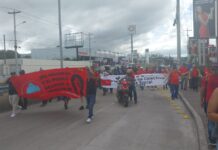 Libre realiza movilización en apoyo al gobierno de Xiomara Castro