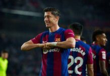 Con doblete Lewandowski el Barcelona derrata 2-1 al Alavés