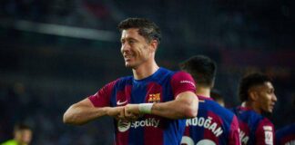 Con doblete Lewandowski el Barcelona derrata 2-1 al Alavés