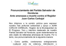 El PSH denuncia amenazas a muerte contra un regidor en El Progreso, Yoro
