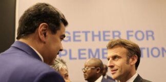 Macron le dice a Maduro que la UE podrá levantar sanciones si Caracas cumple con lo pactado