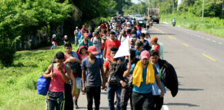 Al menos 40.000 migrantes cruzaron la frontera sur de México en la última ola migratoria