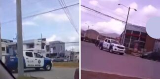 Captan a patrulla de tránsito haciendo maniobra prohibida en San Pedro Sula