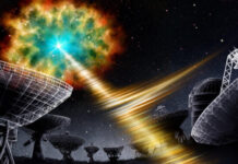 Hallan una nube interestelar que oculta un objeto que produce estallidos rápidos de radio