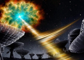 Hallan una nube interestelar que oculta un objeto que produce estallidos rápidos de radio