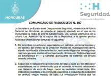 Policía Nacional señala que «Fue el sonido del escape de un carro y no balas lo que escuchó equipo de seguridad de viceministra»