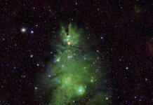 La Nasa capta un grupo de estrellas con la apariencia de un árbol de Navidad