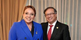 La presidenta Xiomara Castro se reúne con Gustavo Petro para hablar sobre temas de interés bilateral