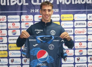 Motagua hace oficial la presentación de Rodrigo Auzmendi, hermano de Agustín Auzmendi