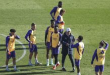 El Real Madrid arranca 2024 con un entrenamiento matinal
