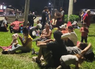 Primera caravana de migrantes de 2024 salió esta mañana de San Pedro Sula