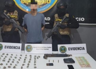 Capturan a alias «El Flaco» supuesto gatillero de la Pandilla 18, en Puerto Cortés