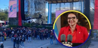 Personas de todo el país afines a Libre llegan para conmemorar el segundo aniversario del mandato de Xiomara Castro