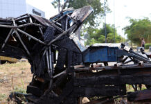 Vandalizan un monumento que servía de guía para los migrantes en la frontera sur de México