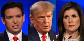 Trump agradece el apoyo de Ron DeSantis y arremete contra su rival republicana Nikki Haley