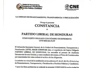 Ante las declaraciones de Enrique Ortez, el Partido Liberal presenta pruebas de la legitimidad de sus fondos