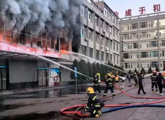 Trece muertos en un incendio en un dormitorio escolar en el centro de China