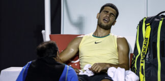 El español Alcaraz abandona el Abierto de Río tras torcerse el tobillo