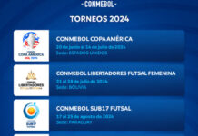 La Conmebol define las sedes de sus torneos en 2024