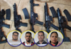 Arrestan a 4 personas en poder de fusiles AR-15 y droga, en Comayagüela