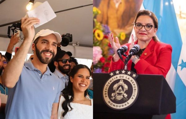 La presidenta de Honduras felicita a Nayib Bukele «por su gran triunfo electoral»