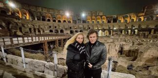 Javier Milei aguarda su primer encuentro con el papa haciendo turismo en Roma